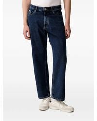 Marc O' Polo - Straight-Leg Logo-Patch Jeans - Lyst