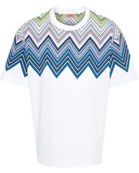 Missoni - T-Shirt mit Zickzack-Print - Lyst