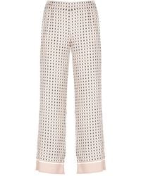 Kangra - Geometric-Pattern Straight Trousers - Lyst