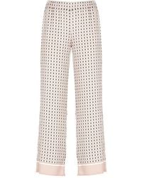 Kangra - Geometric-Pattern Straight Trousers - Lyst