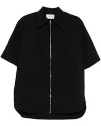 Givenchy - Overhemd Met Korte Mouwen En Rits - Lyst