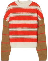 Closed - Crew-Neck Striped Sweater - Lyst