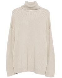 Entire studios - Roll-Neck Ribbed Sweater - Lyst