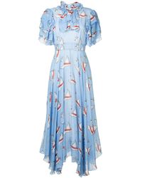 Macgraw - Swan Print Dress - Lyst