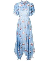 Macgraw - Swan Print Dress - Lyst