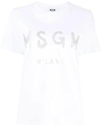 MSGM - T-Shirt - Lyst