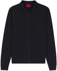 HUGO - Front-Pocket Cardigan - Lyst