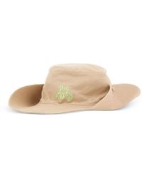The Attico - Logo-Embroidered Wide-Brim Hat - Lyst