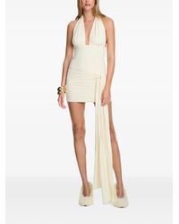 Axel 113 - Coco Draped Halterneck Fitted Mini Dress - Lyst