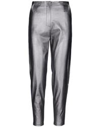 Tessitura - Metallic-Effect Tapered Trousers - Lyst
