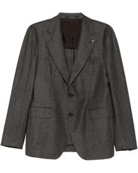 Tagliatore - Traje Con Motivo De Espiga - Lyst