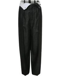 Victoria Beckham - Pleated High-Waist Trousers - Lyst