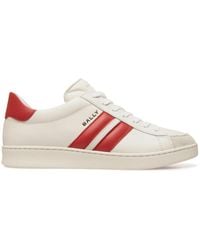 Bally - Stripe-Detail Leather Sandals - Lyst