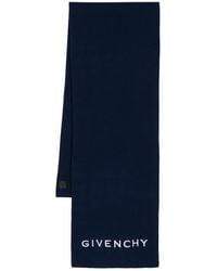 Givenchy - Fein Gestrickter Schal Mit Logo-Stickerei - Lyst