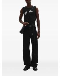 Ann Demeulemeester Ysewijn 'Eternal Roses' Tank Top in Black for