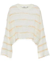 B+ AB - Round-Neck Long-Sleeved Knitted Top - Lyst