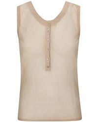 Paloma Wool - Top Velata Con Ribete De Canalé - Lyst