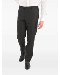 Corneliani - Virgin Wool Poplin Trousers - Lyst