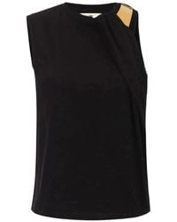 Elisabetta Franchi - Jersey T-Shirt With Jewel Detail - Lyst