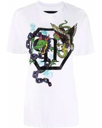 Philipp Plein - Graphic-Print Short-Sleeve T-Shirt - Lyst