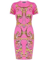 Versace Jeans Couture - Outline Barocco Tシャツワンピース - Lyst