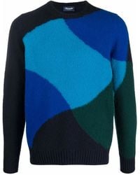 Drumohr - Pull Colour Block À Col Roulé - Lyst