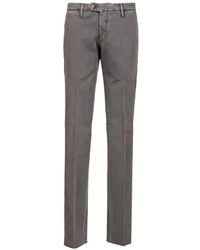 Al Duca d'Aosta - Drill-Texture Cotton Trousers - Lyst