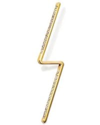 Shihara - 18Kt Diamond Post Pierce 0102 Earring - Lyst