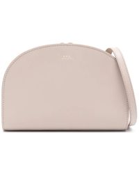 A.P.C. - Demi Lune Leren Crossbodytas - Lyst