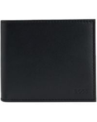 BOSS - Bi-Fold Leather Wallet - Lyst