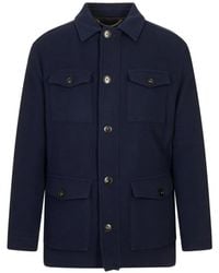 Canali - Button-Up Multi-Pocket Jacket - Lyst