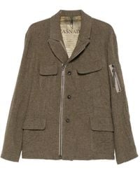 Masnada - Asymmetric Zip-Fastening Military Jacket - Lyst