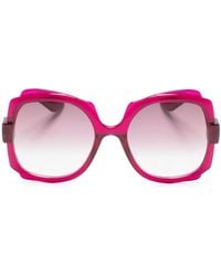 Gucci - Square-Frame Gradient Sunglasses - Lyst
