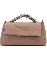 Orciani - Borsa Tote Con Effetto Coccodrillo E Manico Attorcigliato - Lyst
