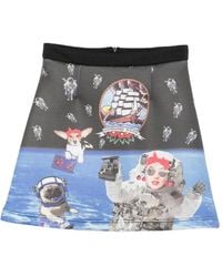 The Artistylist - Graphic-Print A-Line Skirt - Lyst