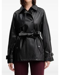 Guess - Belted Buttoned Jacket - Lyst