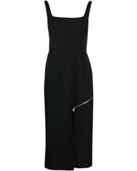 McQueen - Midi Scheidekleid mit Cabrio Panel - Lyst