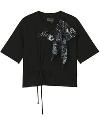 Musium Div. - Bow-Detail T-Shirt - Lyst