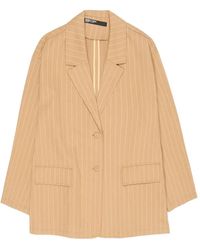 Bimba Y Lola - Pinstripe Blazer - Lyst