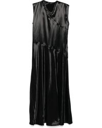 Jil Sander - Vestido Midi Liso - Lyst