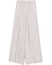 Max Mara - Silk Trousers - Lyst