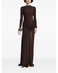 2310 STUDIO - Ruched Open-Back Maxi Dress - Lyst