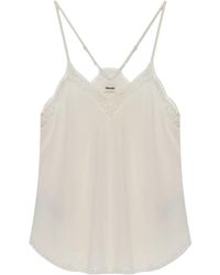 Zadig & Voltaire - Top Con Bordo - Lyst