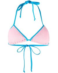 Mc2 Saint Barth - Top bikini con bordo a contrasto - Lyst