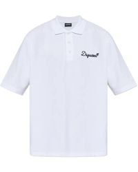 DSquared² - Logo-Embroidered Polo Shirt - Lyst