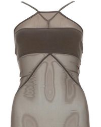 Rick Owens - Haut Sl Combo À Empiècement Transparent - Lyst