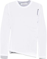 Christopher Esber - Peephole-T-Shirt mit Sheer-Overlay - Lyst