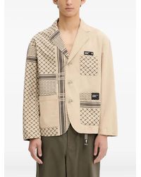 Neighborhood - Gemusterte Jacke mit Taschen - Lyst