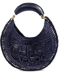 Chloé - Summer Banana Logo-Embroidered Raffia Tote Bag - Lyst