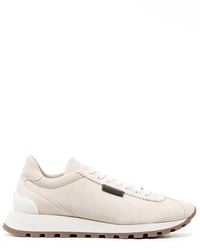 Brunello Cucinelli - Leather Sneakers - Lyst